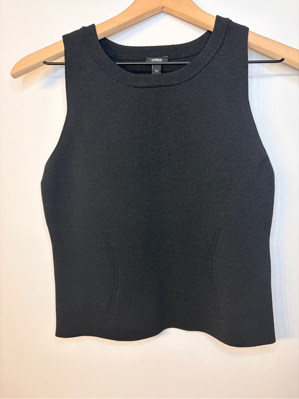 Express Women’s Body Contour Black Sleeveless Top, Size Medium - Picture 1 of 6